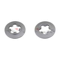 2 brake discs rear axle full Ø 308 mm 16 mm FTE...