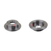 2 brake discs rear axle full Ø 262 mm 10 mm FTE...