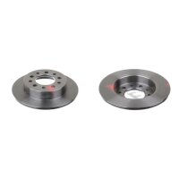 2 brake discs rear axle full Ø 258 mm 10 mm FTE...