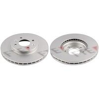 2 brake discs front axle ventilated Ø 256 mm 22 mm...