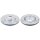 2 brake discs rear axle ventilated Ø 300 mm 22 mm FTE for e.g. MB C-CLASS
