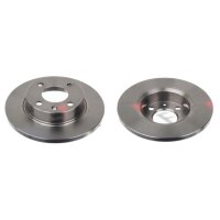 2 brake discs front axle full Ø 236 mm 12.9 mm FTE...