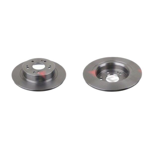 2 brake discs rear axle full Ø 282 mm 9 mm FTE for e.g. HONDA ACCORD