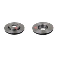 2 brake discs front axle ventilated Ø 278 mm 24 mm...