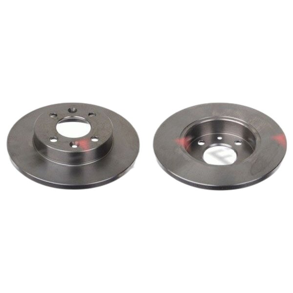 2 brake discs front axle full Ø 238 mm 12 mm FTE for e.g. RENAULT CLIO