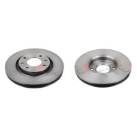 2 brake discs front axle ventilated Ø 266 mm 22 mm...