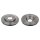 2 brake discs front axle ventilated Ø 256 mm 22 mm FTE for e.g. VW POLO