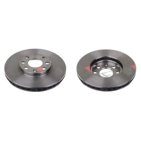 2 brake discs front axle ventilated Ø 256 mm 24 mm FTE for e.g. OPEL ASTRA