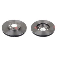 2 brake discs front axle ventilated Ø 256 mm 24 mm...
