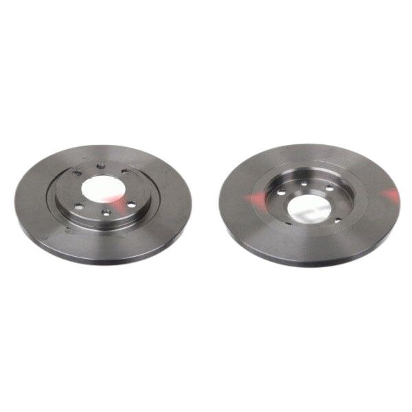 2 brake discs front axle full Ø 266 mm 13 mm FTE for e.g. CITROËN BERLINGO