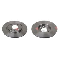 2 brake discs front axle full Ø 266 mm 13 mm FTE...
