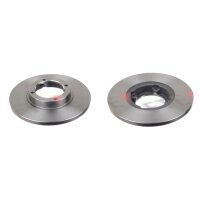 2 brake discs front axle full Ø 236 mm 12.6 mm FTE...
