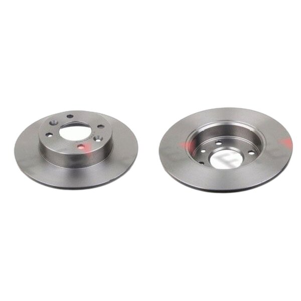 2 brake discs front axle full Ø 238 mm 8.2 mm FTE for e.g. RENAULT RAPID