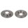 2 brake discs rear axle full Ø 247 mm 8 mm FTE for e.g. CITROËN ZX
