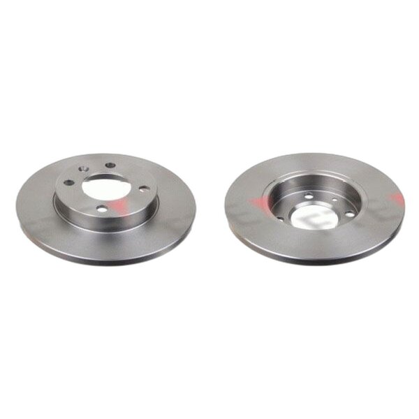 2 brake discs front axle full Ø 239 mm 12 mm FTE for e.g. AUDI 80