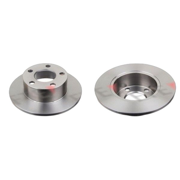 2 brake discs rear axle full Ø 244 mm 10 mm FTE for e.g. AUDI A6