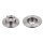 2 brake discs rear axle full Ø 244 mm 10 mm FTE for e.g. AUDI A6