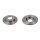 2 brake discs rear axle full Ø 247 mm 9 mm FTE for CITROËN BERLINGO and others