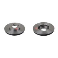 2 brake discs front axle ventilated Ø 278 mm 23 mm...