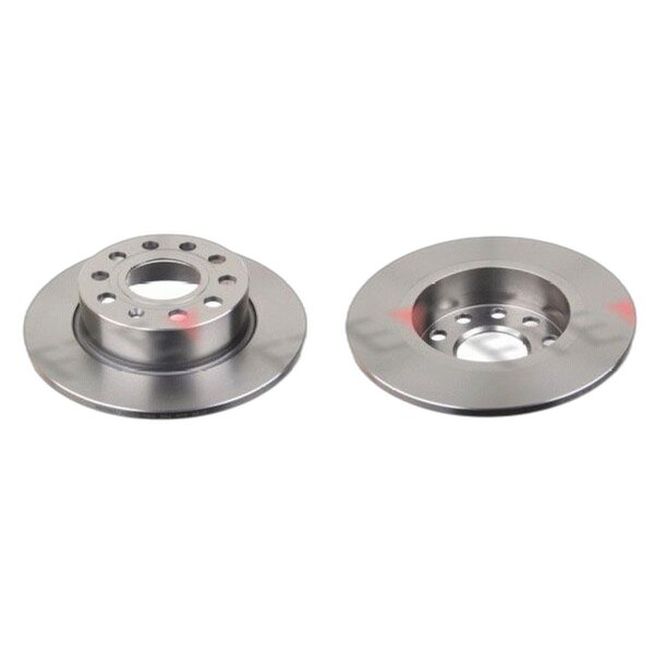 2 brake discs rear axle full Ø 253 mm 10 mm FTE for SEAT LEON and others