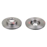 2 brake discs front axle full Ø 257 mm 12 mm FTE...