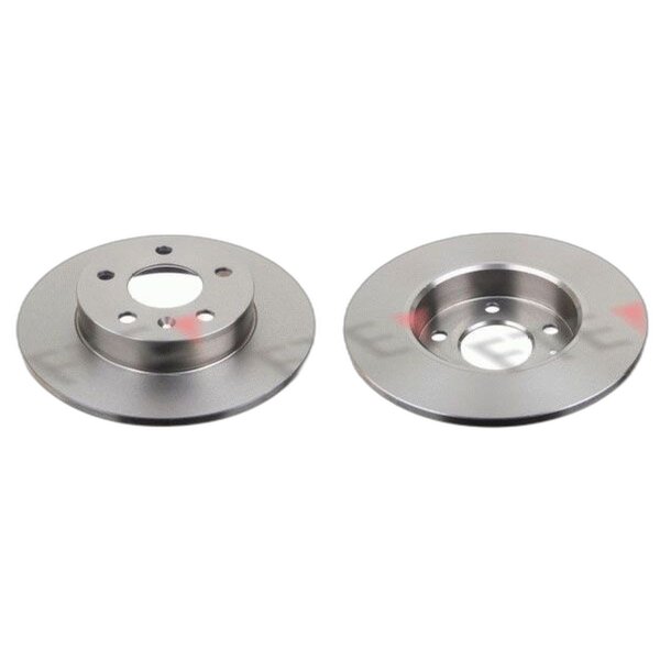 2 brake discs rear axle full Ø 264 mm 10 mm FTE for e.g. OPEL ASTRA