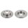 2 brake discs rear axle full Ø 264 mm 10 mm FTE for e.g. OPEL ASTRA