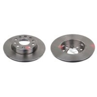 2 brake discs rear axle full Ø 256 mm 12 mm FTE...