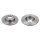 2 brake discs rear axle full Ø 272 mm 10 mm FTE for e.g. AUDI A3