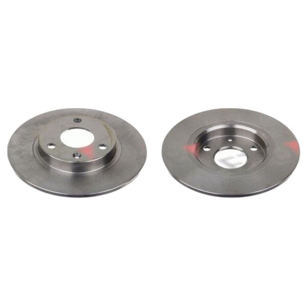 2 brake discs front axle full Ø 238 mm 8 mm FTE for e.g. CITROËN AX