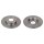 2 brake discs front axle full Ø 238 mm 8 mm FTE for e.g. CITROËN AX