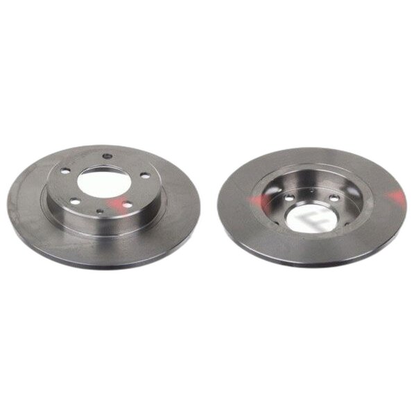 2 Bremsscheiben Hinterachse voll Ø 261 mm 10 mm FTE für u.a. MAZDA 626