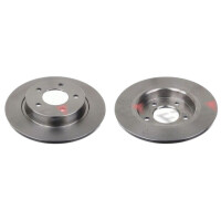 2 brake discs rear axle full Ø 280 mm 11 mm FTE...