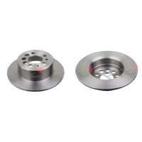 2 brake discs rear axle full Ø 281 mm 9.7 mm FTE...
