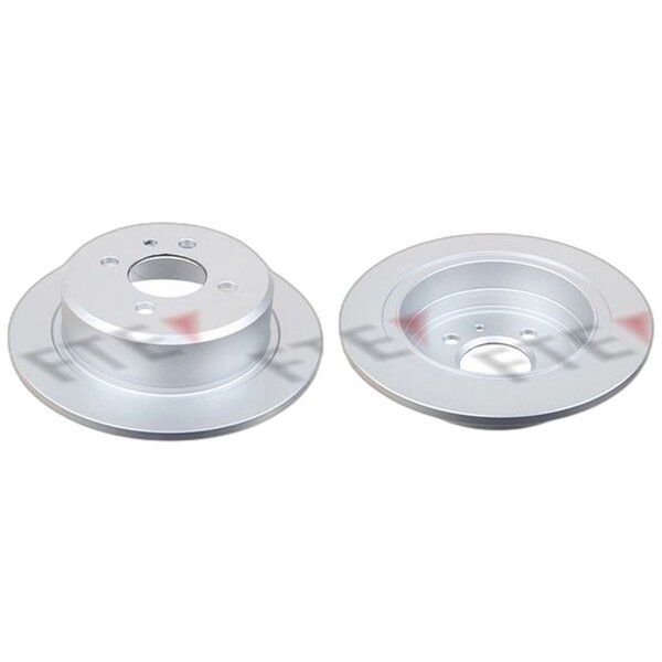 2 brake discs rear axle full Ø 258 mm 10 mm FTE for e.g. BMW 3 Series