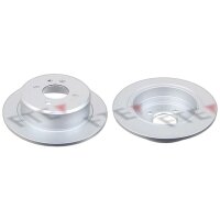 2 brake discs rear axle full Ø 258 mm 10 mm FTE...