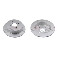 2 brake discs rear axle full Ø 270 mm 10 mm FTE...