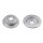 2 brake discs rear axle full Ø 270 mm 10 mm FTE for e.g. FORD ESCORT