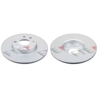 2 brake discs front axle full Ø 256 mm 11 mm FTE...