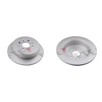 2 brake discs rear axle full Ø 270 mm 10 mm FTE...