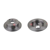 2 brake discs rear axle full Ø 274 mm 10 mm FTE...