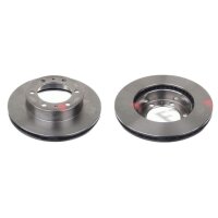 2 brake discs front axle ventilated Ø 296 mm 25 mm...
