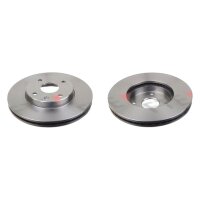 2 brake discs front axle ventilated Ø 278 mm 24 mm...