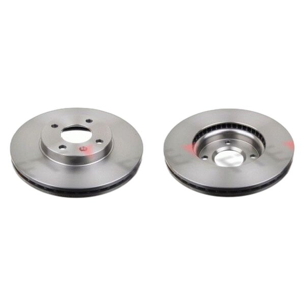 2 brake discs front axle ventilated Ø 256 mm 24 mm FTE for e.g. CHEVROLET AVEO