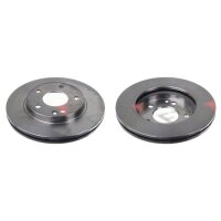 2 brake discs front axle ventilated Ø 260 mm 22 mm...