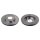 2 brake discs front axle ventilated Ø 260 mm 22 mm FTE for MB A-CLASS