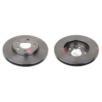 2 brake discs front axle ventilated Ø 276 mm 22 mm...