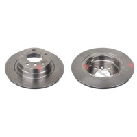 2 brake discs rear axle full Ø 296 mm 10.4 mm FTE...