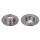 2 brake discs rear axle full Ø 296 mm 10.4 mm FTE for BMW 1 Series and others