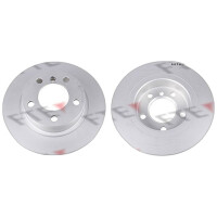 2 brake discs rear axle full Ø 280 mm 10 mm FTE...